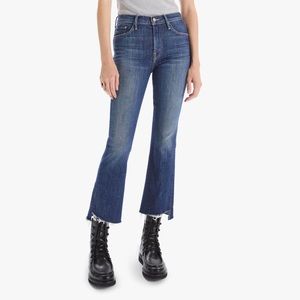 Mother The Insider Crop Step Fray